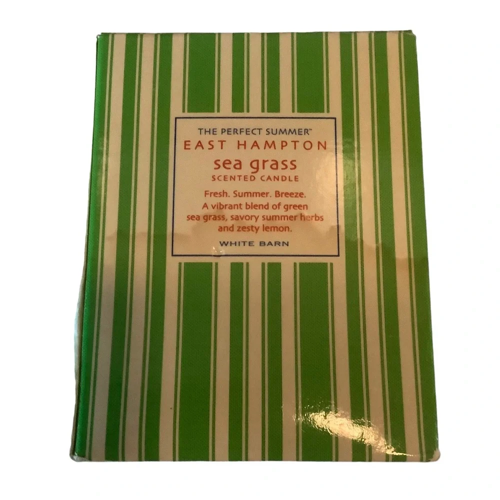 New white barn east Hampton sea grass candle 10 oz 60 hours burn time retired - Picture 3 of 3